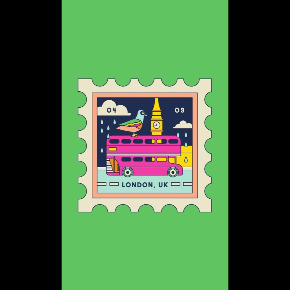 Odie Leigh Carrier Pigeon 2024 Tour Poster + Merch Set + Sticker / Stamp Set